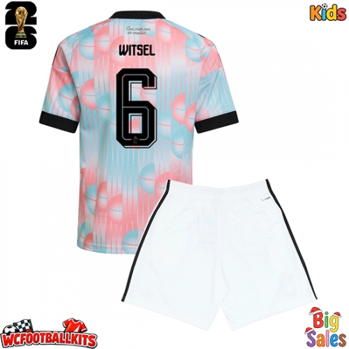 Belgium Axel Witsel #6 Replica Away Stadium Kit for Kids World Cup 2026 Short Sleeve (+ pants)